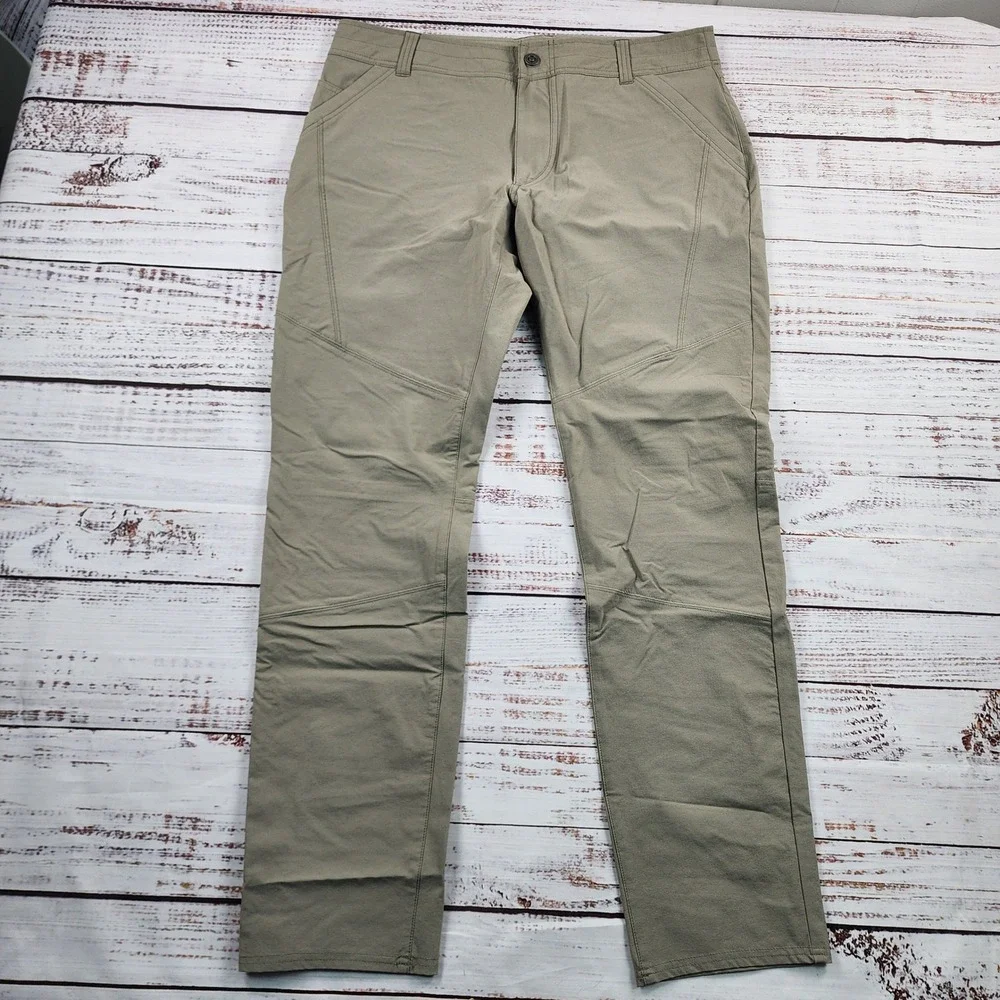 KUHL Deceptr Pants Mens 36x34 Khaki Tuff Lite Stretch Technical Hiking Outdoor